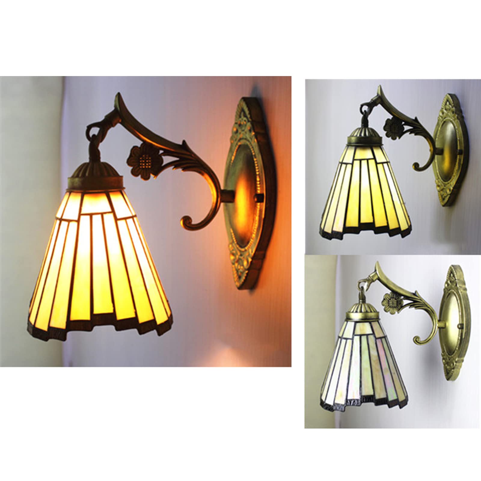 Lampy Ścienne, Kreatywne Lampy Nocne W Stylu Tiffany Ręcznie Robione Witraże Do Domu Do Sypialni, Oświetlenie Wewnętrzne