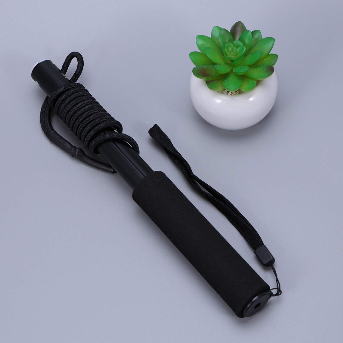 Happyyami Interactive Dog Extendable Flirt Pole for Chasing Fun Exercise Tool for Pets S Black Engaging Puppy for Healthy Playtime