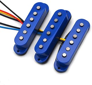 Humbuckers Pickup De Guitarra Eléctrica De Fibra Top De Fibra Top De Fibra De Bobina Azul Alnico 5 para Guitarra para Guitarra para Guitarra para Guitarra (Color : A Set)