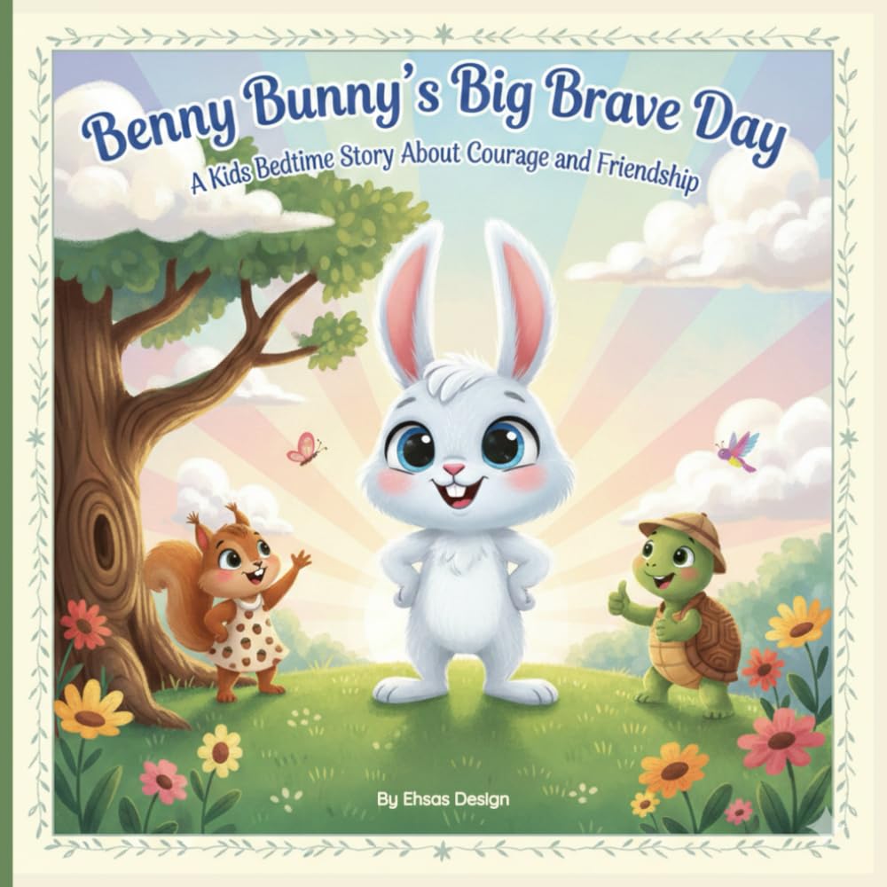 Benny Bunny’s Big Brave Day: A Sweet Bedtime Story About Courage, Confidence & Overcoming Shyness for Kids Ages 4–8