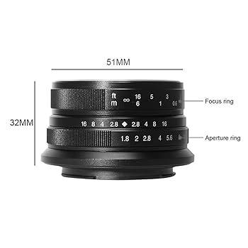 Amazon.com : 7artisans 25mm F1.8 APS-C Format Portrait Lens