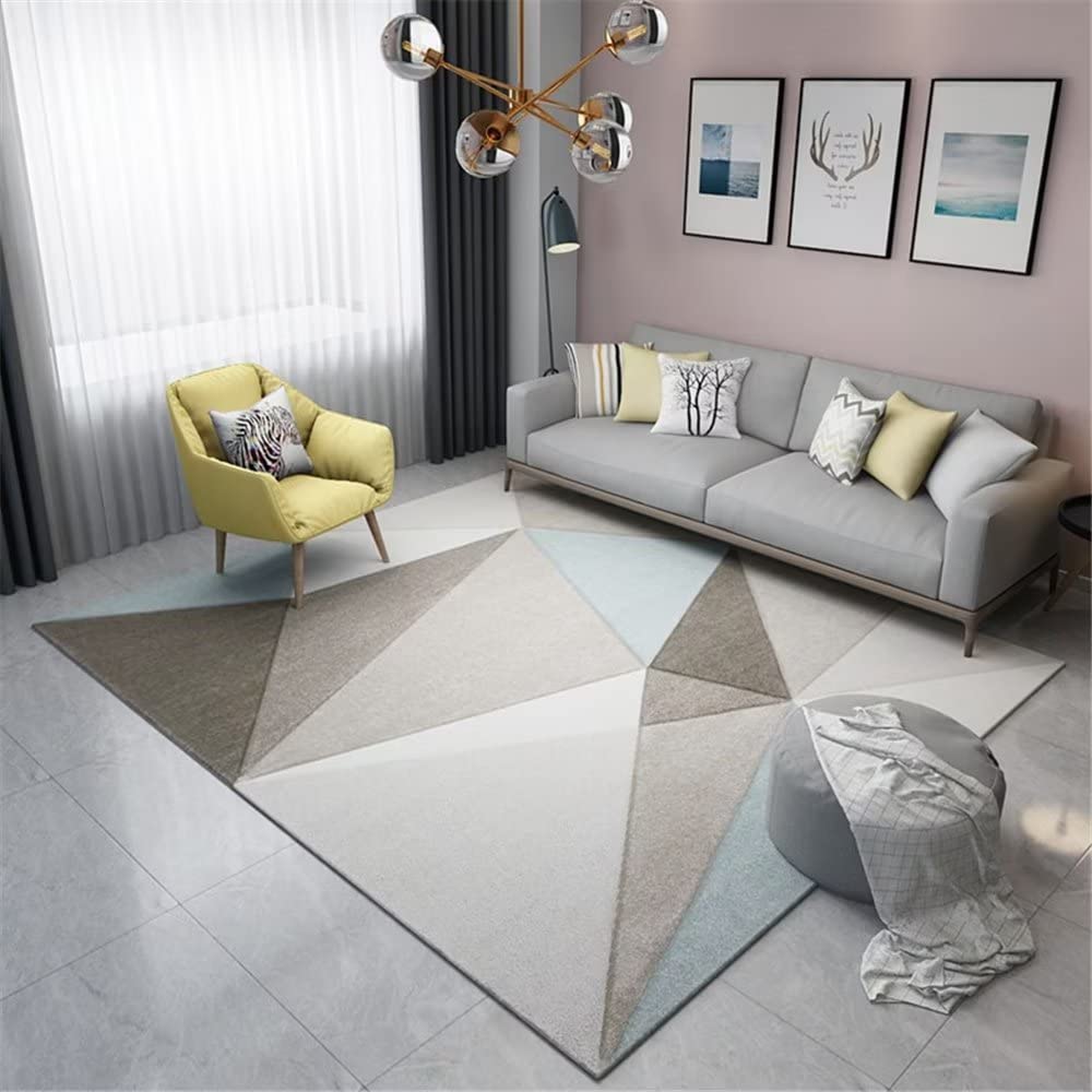 Tapis chambre garcon gris pour protéger le sol sous une chaise chambre