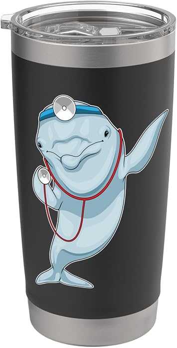 Dolphin Doctor Stethoscope Stainless Steel Insulated Tumbler
