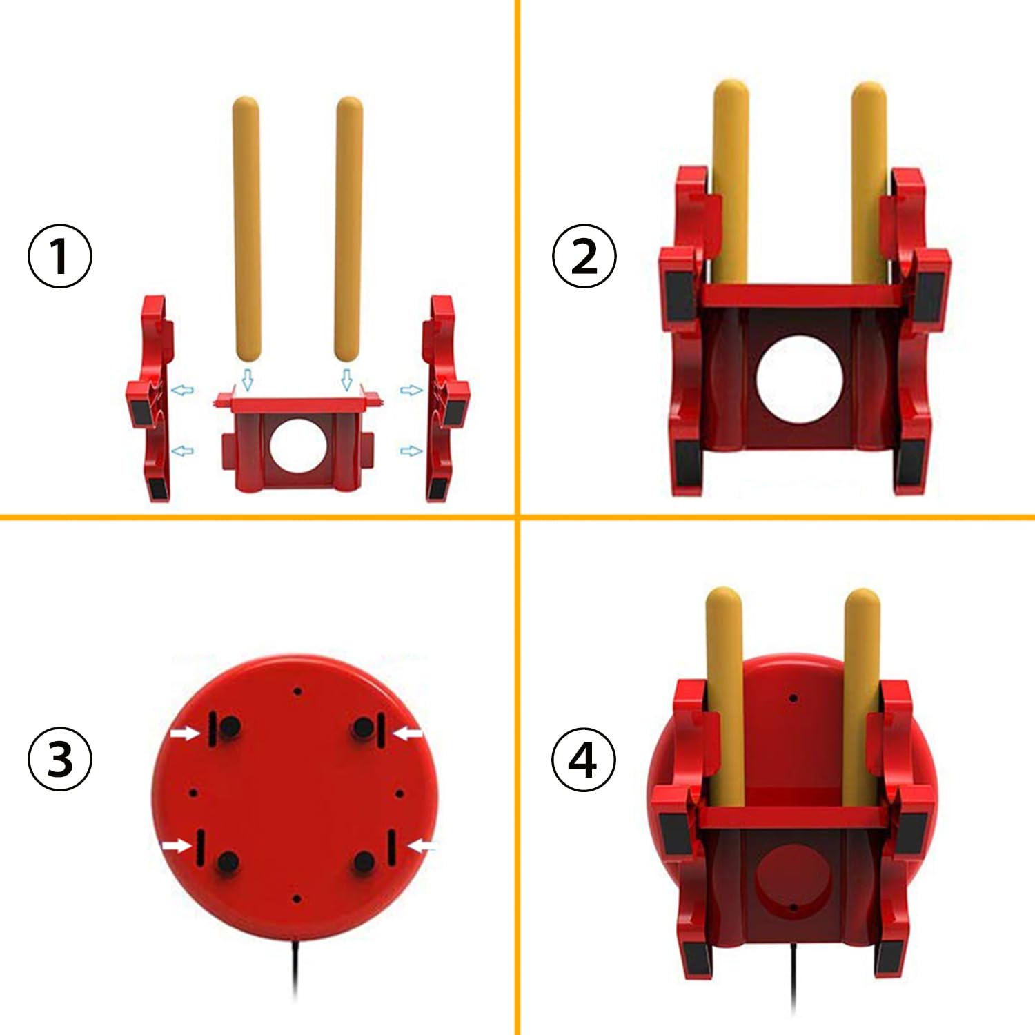OSTENT Kontroler bębna Uchwyt pałeczki do konsoli Nintendo Switch Taiko