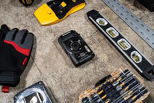 OM SYSTEM Olympus Tough TG-7 Black Underwater Camera, Waterproof, Freeze Proof, High Resolution Bright, 4K Video 44x Macro Shooting (Successor Olympus TG-6)