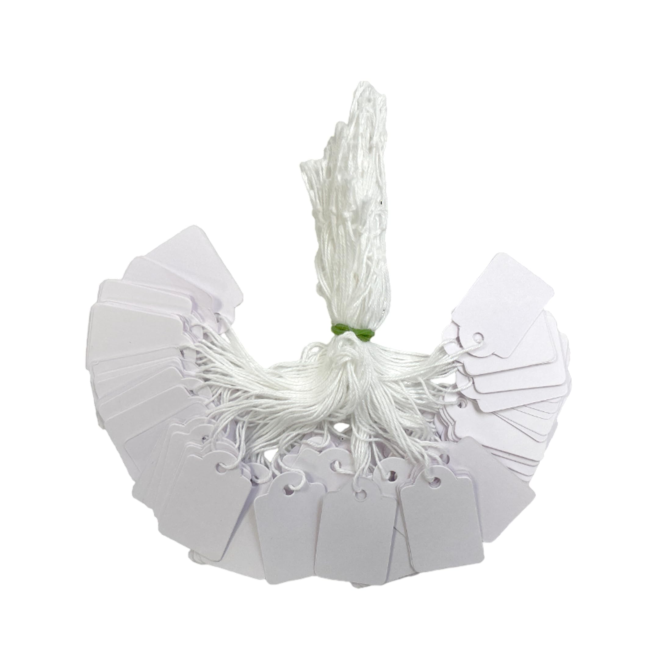 Pack of 600 Medium White Strung Tags Price Tickets 25 x 39mm