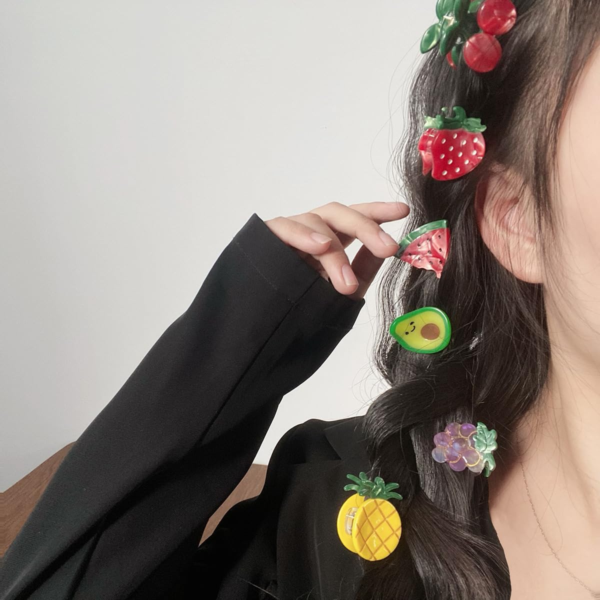 Floral and Strawberry Hair Clip Bundle Amazon.com : 4 Pack Hair Accessories: Flower, Butterfly  main image 4