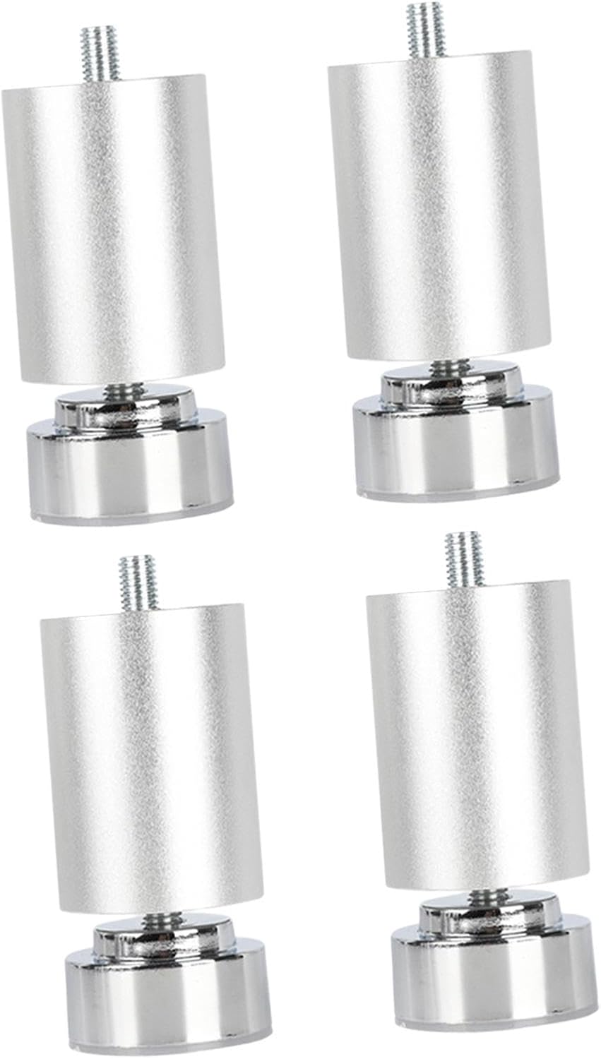 Qianly 4Pcs Metal Furniture Legs, Sofa Legs, Replacing Professional Table Feet, Thread Bed Frame Legs for Cabinets Dining Table Cafe Kitchen,