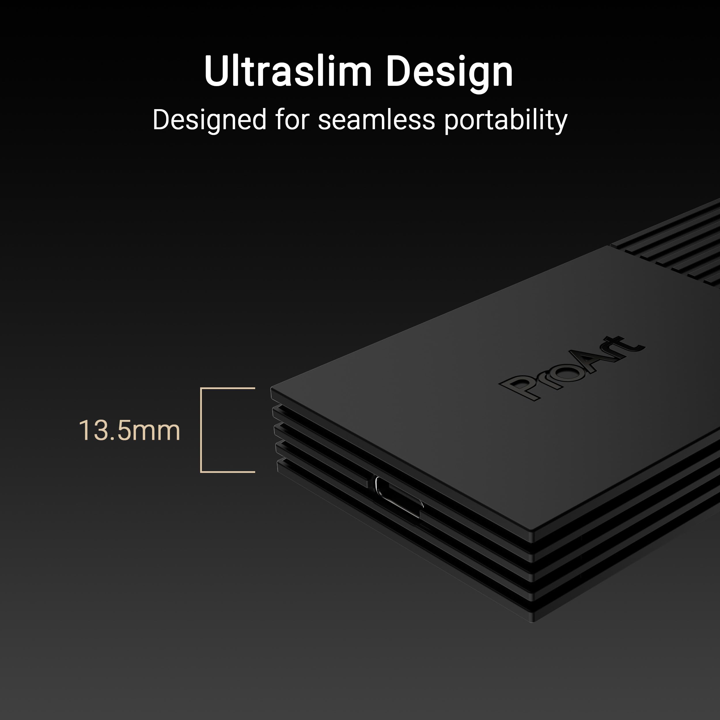ASUS ProArt PA40SU - Carcasa de estado sólido USB 4 40 Gb/s, USB-C, instalación sin herramientas, soporte SSD NVMe, refrigeración inteligente, ultrafina, compatible con Windows 11 y macOS