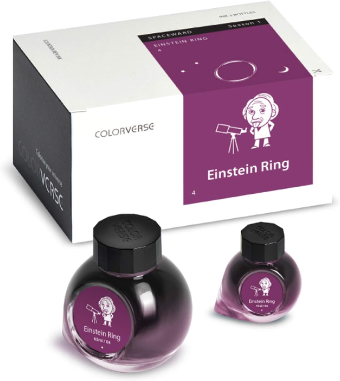 Colorverse Ink - Spaceward -No. 4, Einstein Ring (65ml & 15ml) Fountain Pen Ink