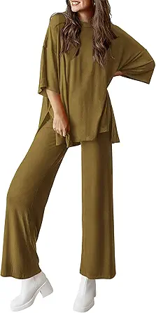 PRETTYGARDEN Two Piece Sets For Women Summer Fashion Lounge Matching Set 2025 Travel Vacation Airport Outfits Clothing