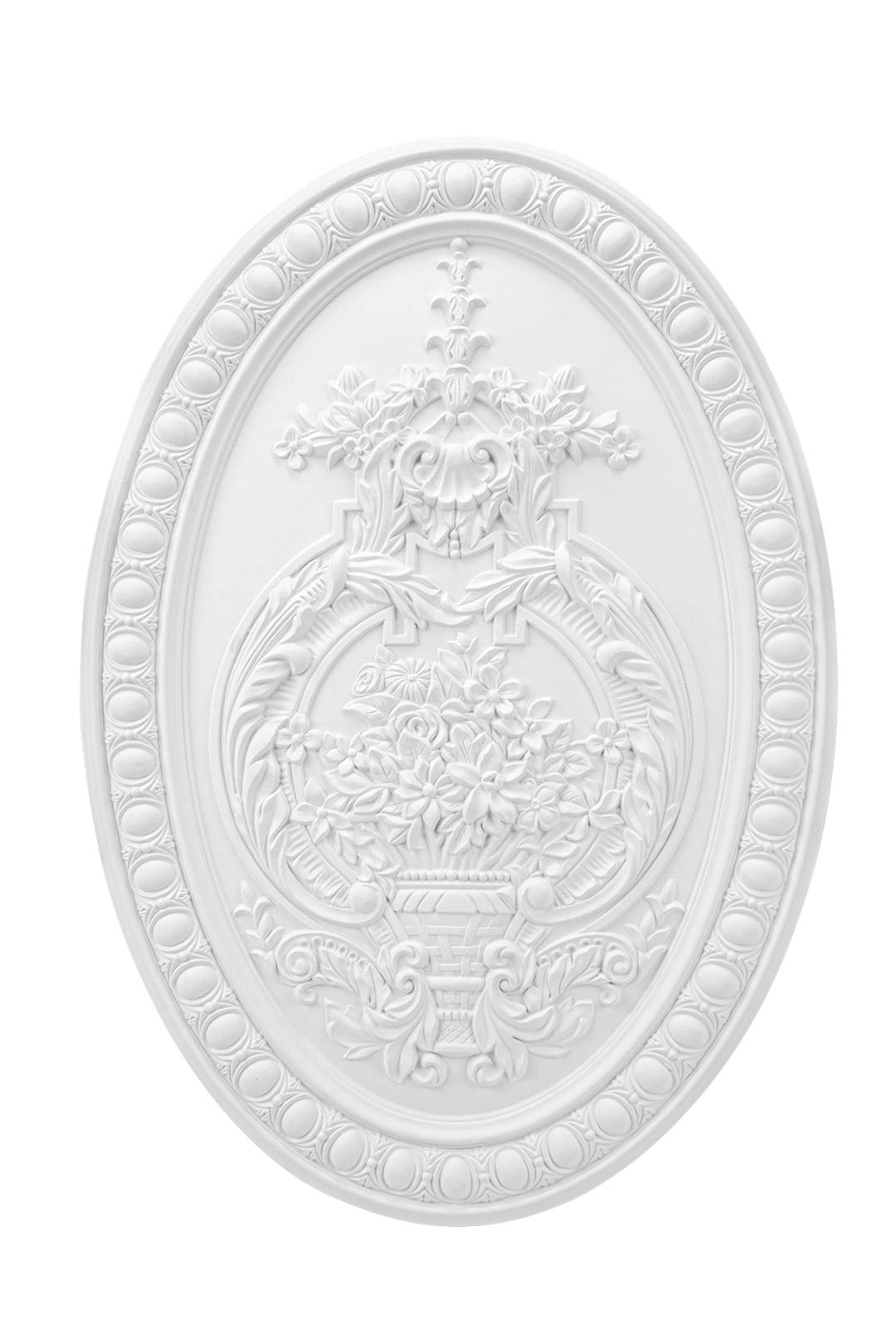 Hexim Perfect Wandrelief Barock Verzierung Kunststoff PU, K4093 Produktbeschreibung