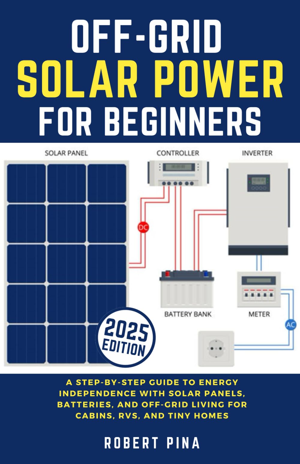 Off-Grid Solar Power For Beginners: A Step-by-Step Guide to Energy Independence with Solar Panels, Batteries, and Off-Grid Living for Cabins, RVs, and Tiny Homes (DIY Solar Power Made Easy)