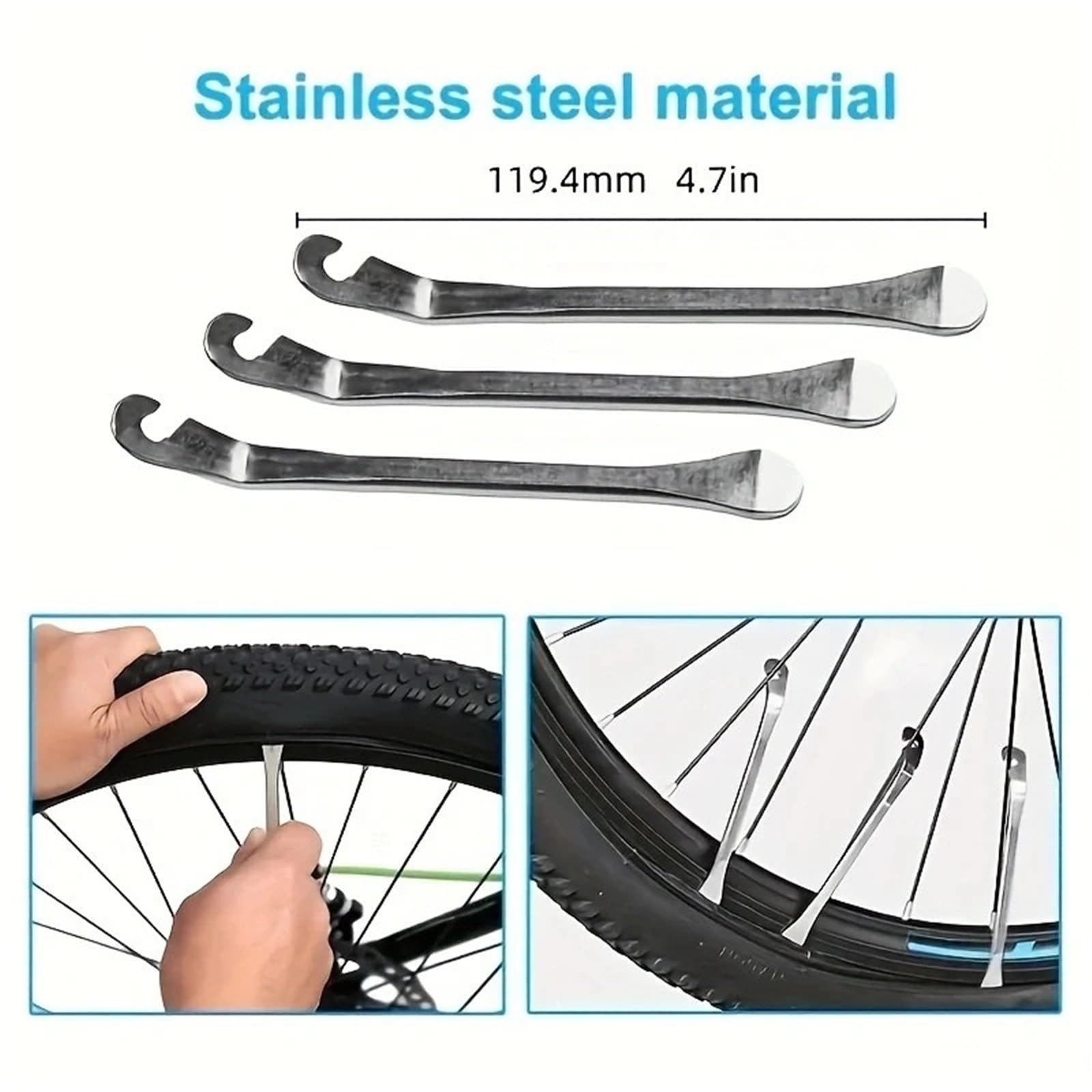 Kit Di Strumenti For La Riparazione Di Pneumatici For Bici Con Pompa Ad Aria, Set Di Strumenti Combinati For La Riparazione Di Pneumatici Senza Colla For La Manutenzione Del Ciclismo