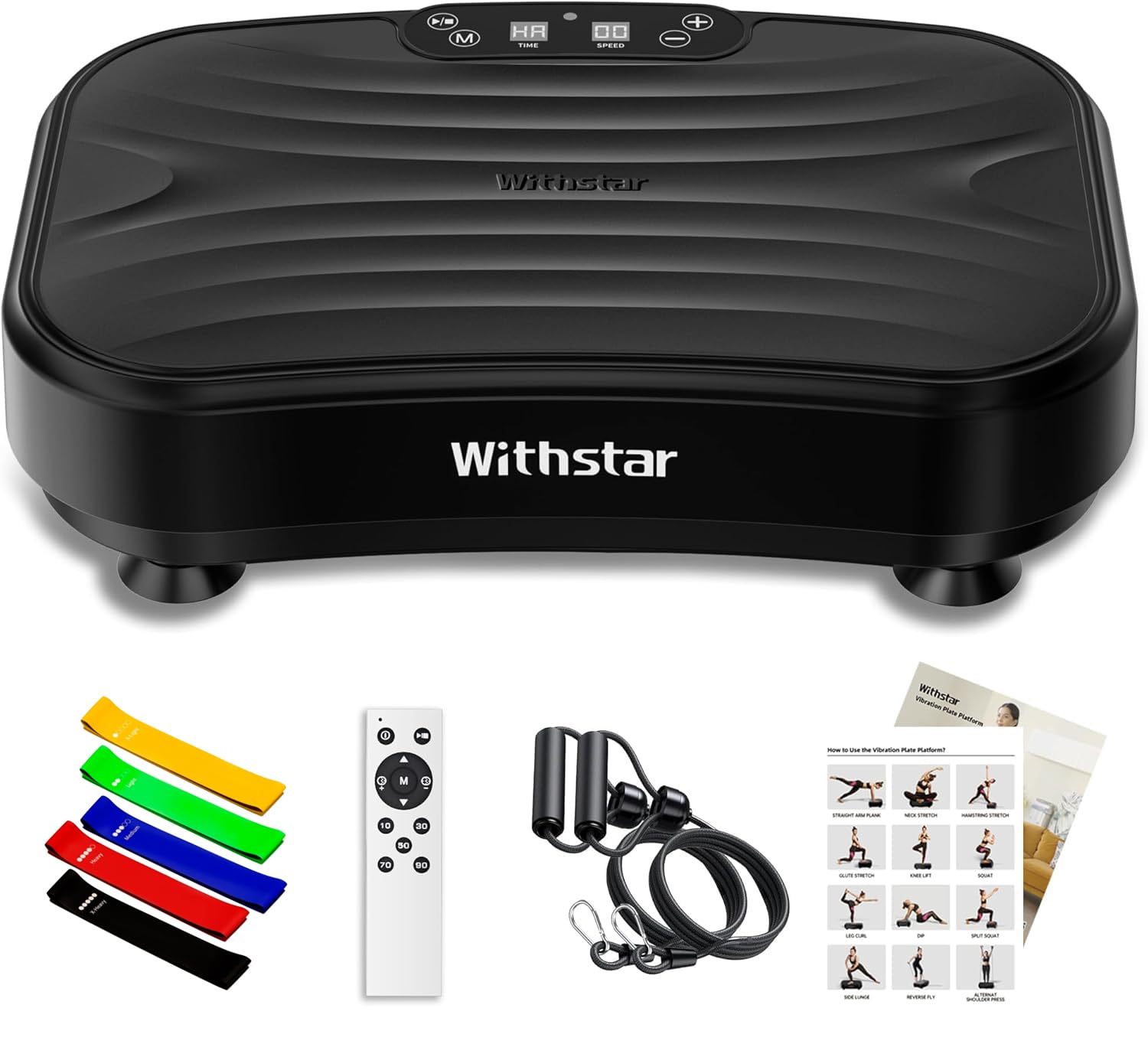 Vibration Plate Exercise Machine Power Waver Vibration Plate Platform for Lymphatic Drainage Whole Body Vibration Plate Machine Helps