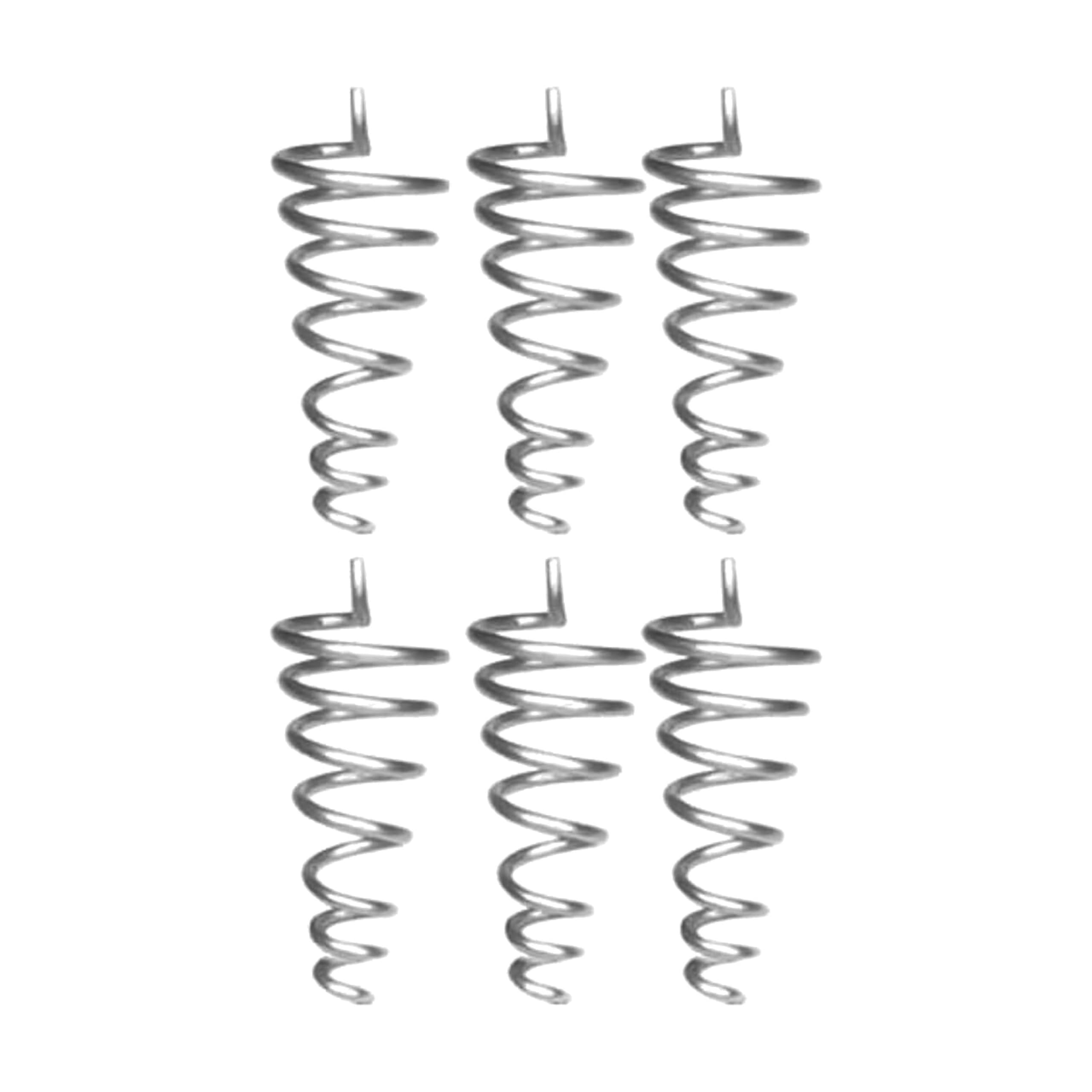 TREEMAISON Silver Cone Spring Anti-Clockwise Use to Boost of The Energy Field (Pack of 6) (Approx-5cm)