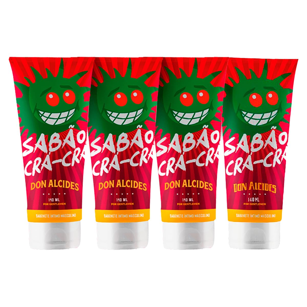 Kit 4x Sabão Crá Crá Sabonete Íntimo Masculino Don Alcides