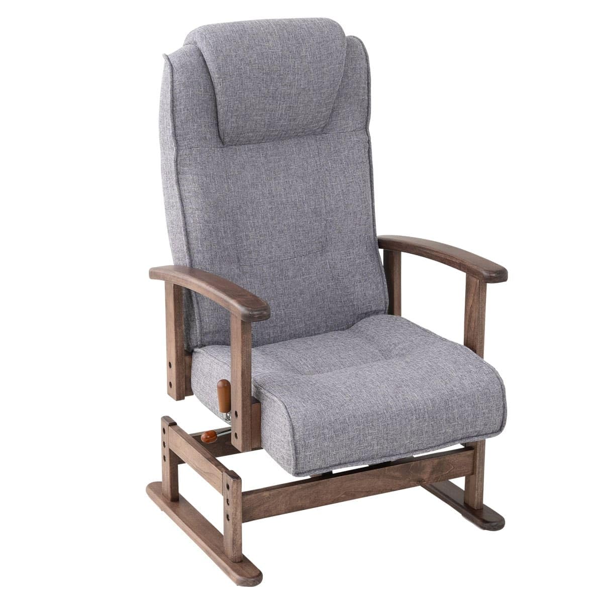 Amazon｜エムール 安全ストッパー付き 回転 高座椅子 リクライニング