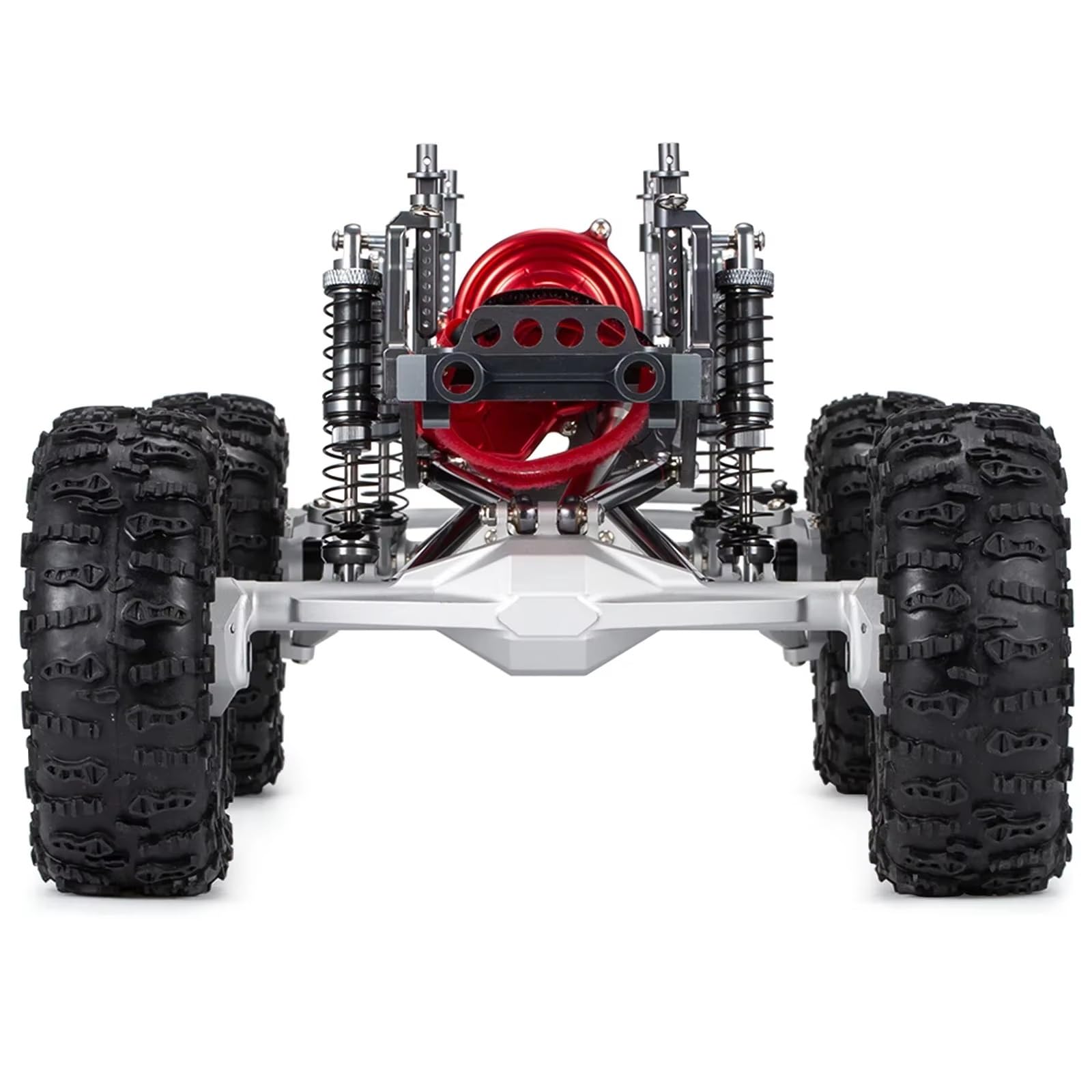 RC Marco Chasis Para SCX10 1/10 1:10 Kit Chasis Metálico Con Eje Pórtico Riel Carbono Ruedas 1.9 Pulgadas Repuesto Camión Todoterreno RC Crawler