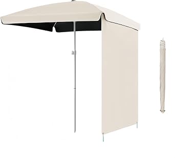 Rectangular Garden Umbrella, Rain Protection, UV Protection, Adjustable Height, Small, Windproof, Foldable, Lightweight, Beach Umbrella, Insulated, Garden, Patio, Roof, Pool, Outdoor, Deck, Cafe