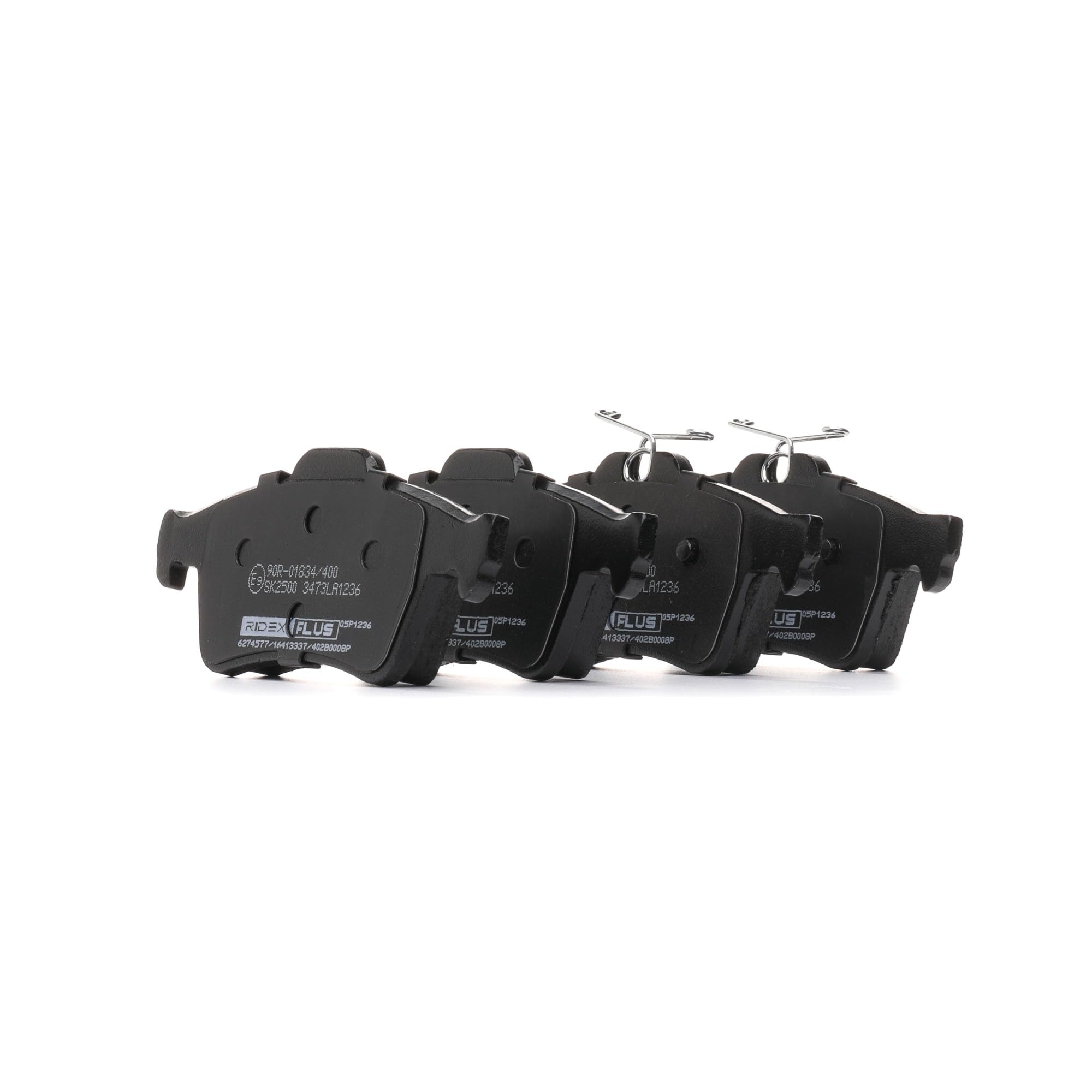 RIDEX PLUS Bremsbeläge Satz Hinten 402B0836P - Mit Bremssattelschrauben Für Mercedes