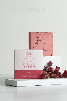 Handmade Natural Soap with Roses and Olive Oil
