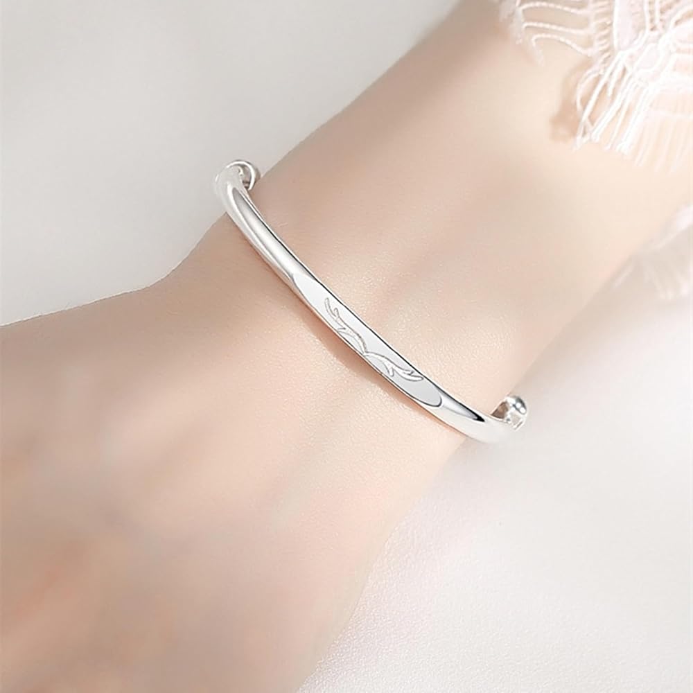 アクセサリー silver 925 simple design bangle Amazon.com: ZKXYFFS Sterling Silver Bangle Bracelets for Women