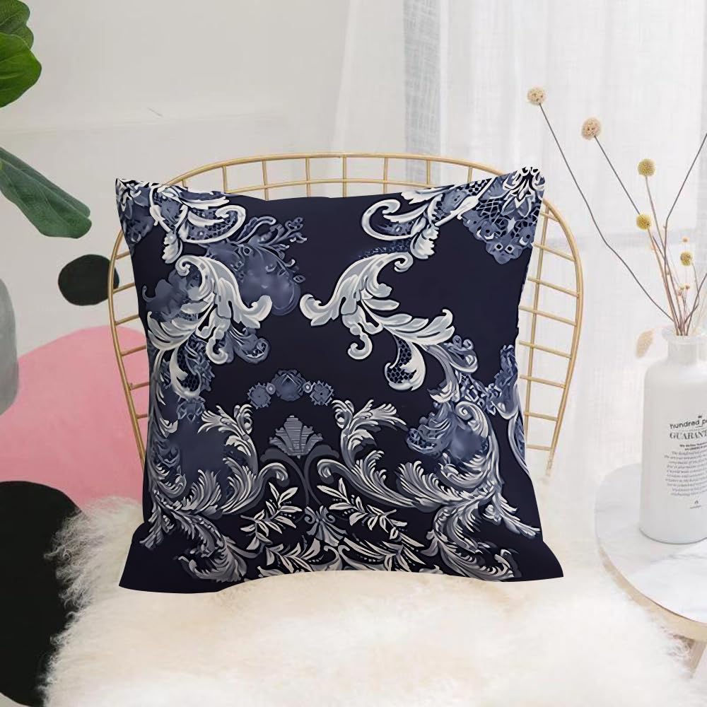 HYOSXW Cushion Cover,Throw Pillow Case Home Decorative for Living Room Bedroom Sofa Chair 16X16 Inch,classic seamless baroque pattern,Pillowcase 40X40cm