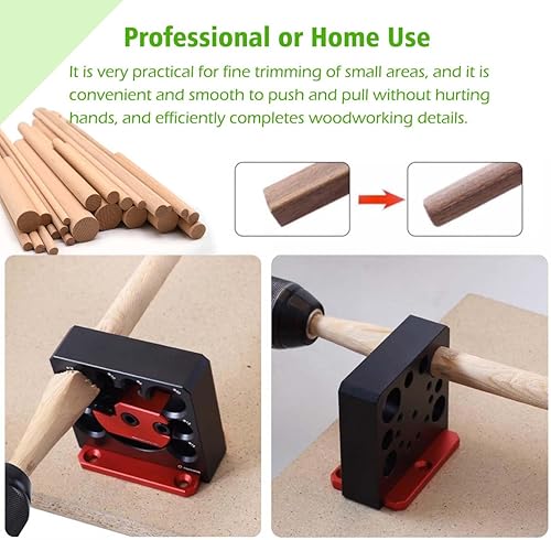 Miniatura 4 de Kit de plantillas para taladro eléctrico, 8 piezas, insertos de carburo métrico, 0.315 in a 0.787 in, cortador de clavijas ajustables para varillas