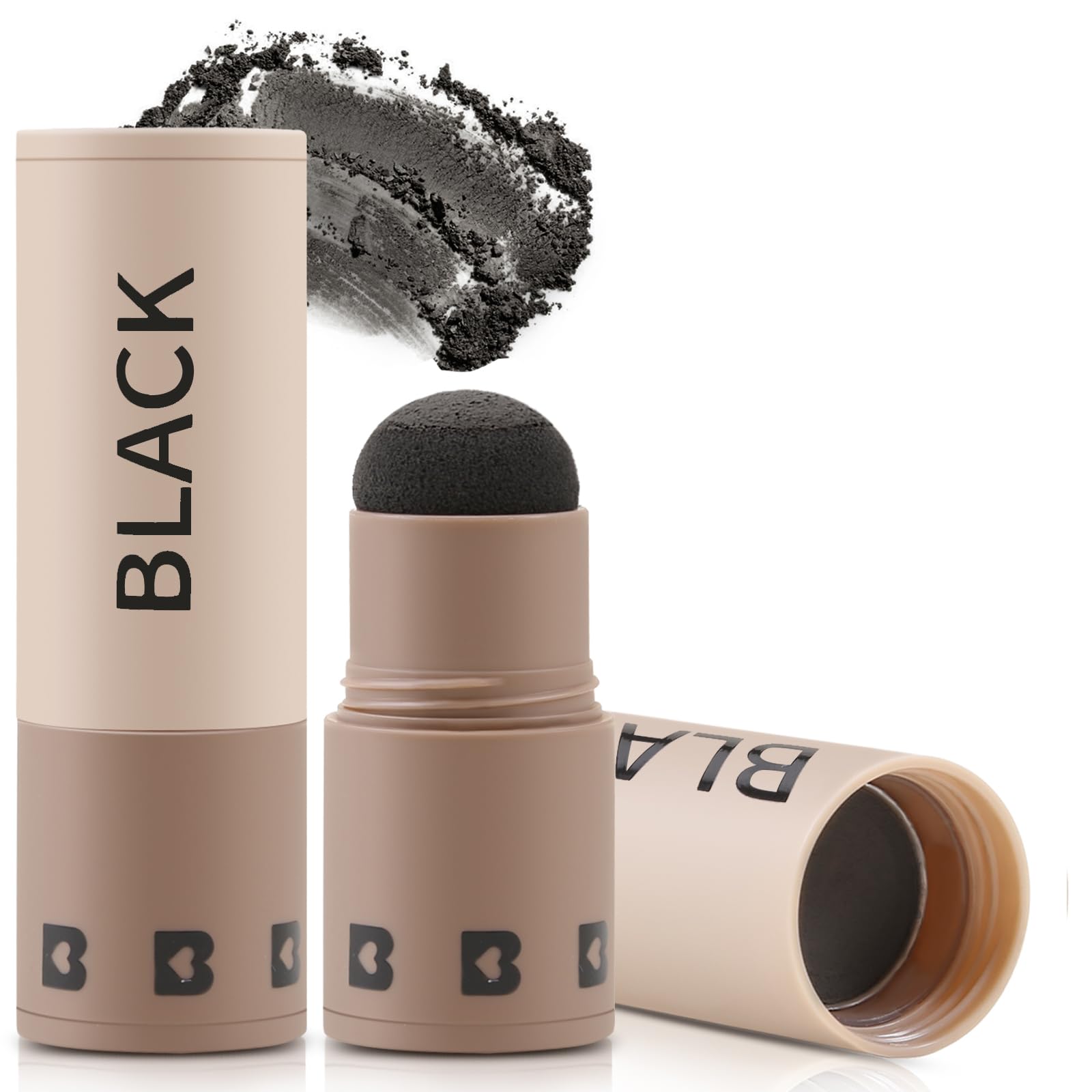 Boobeen Hairline Powder Stick Root Touch Up and Hair Shadow Powder Stick Waterproof Hairline Filler to Cover Gray