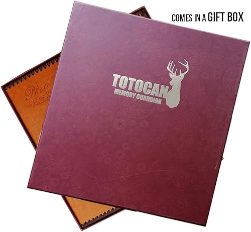 Miniatura 10 de Álbum de fotos autoadhesivas, 80 páginas, enorme álbum de fotos autoadhesivo magnético con cubierta de cuero de inspiración vintage, álbumes de