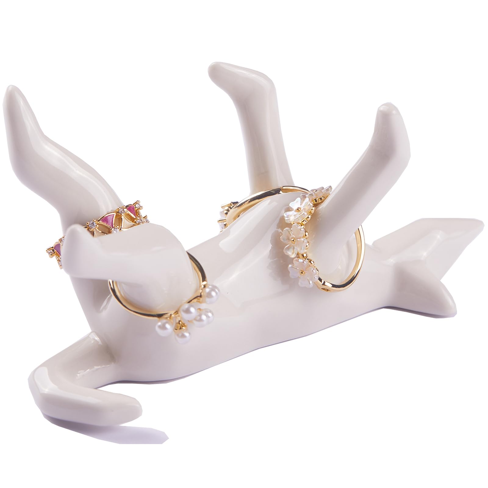 Dog Mom Gift for Women, Ring Holder for Wedding Jewelry - Unique Birthday Mothers Day Christmas Gift for Dog Lovers, Sympathy Gifts for Loss of Pet, Decorative Figurine for Office & Home Decor
