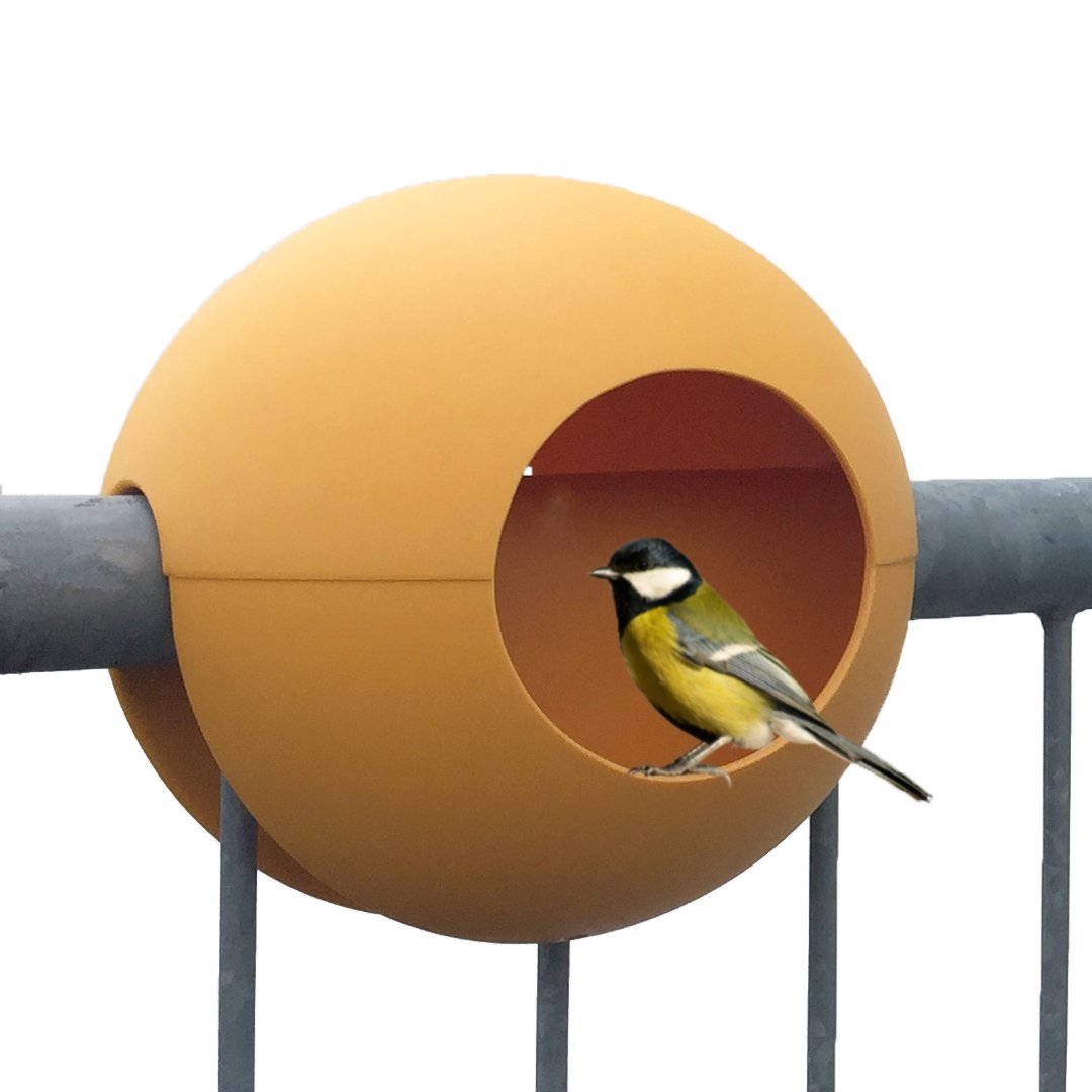 ballcony birdball Vogel-Futterhaus für Kleinsingvögel/Ganzjahresnutzung/balkonhängend/Ø 30cm - (bv.16.m)