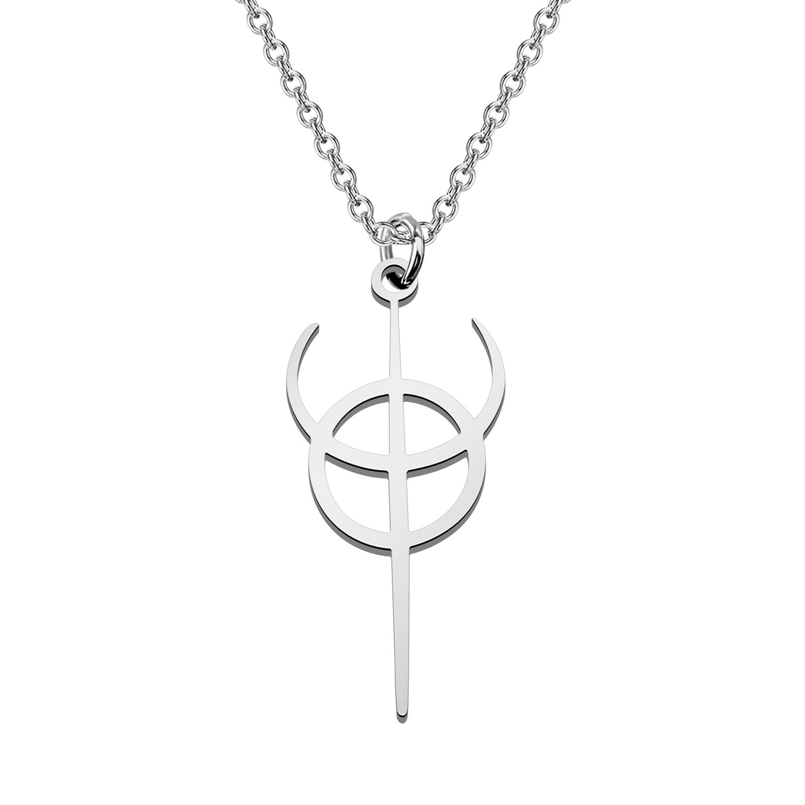 CENWA Clavicula Nox Pendant Pagan Symbol Stainless Steel Necklace
