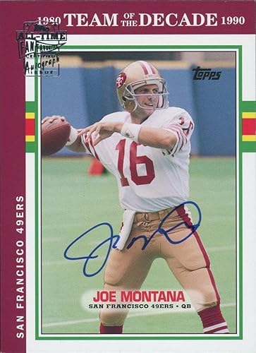 2004 Topps Fan Favorites Autographs #JM Joe Montana only 90 signed - NFL Autographed Football Cards