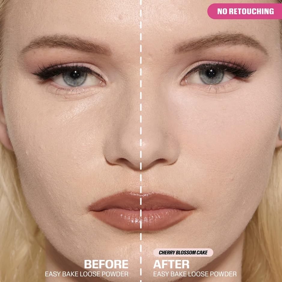 HUDA BEAUTY Original | Easy Bake | Loose Baking & Setting Powder | Lose Powder Fixierendes Make-up | 20 Gramm | by BELLA (CERRY BLOSSON CAKE, 20.00 g (1er-Pack)