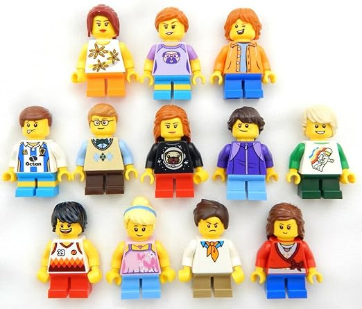 5 New Lego Random Kid Minifigures - Children, Boys, Girls Minifigs