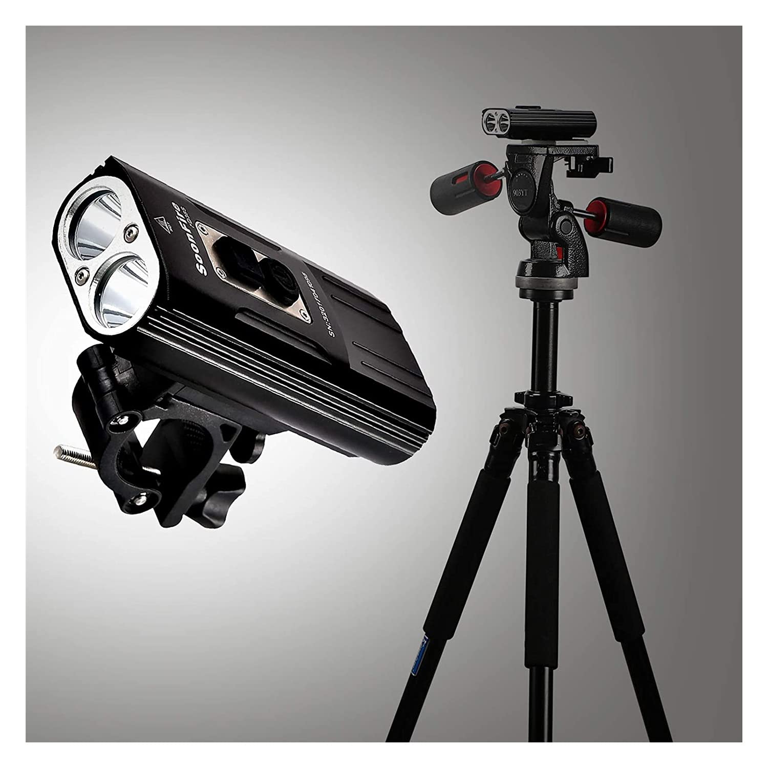 Farderos de Bicicletas Recargables USB FD38S, Dos lúmenes XM-L2 LED 1870, luz de Bicicleta súper Brillante Impermeable, ensamblaje Simple y desmontaje