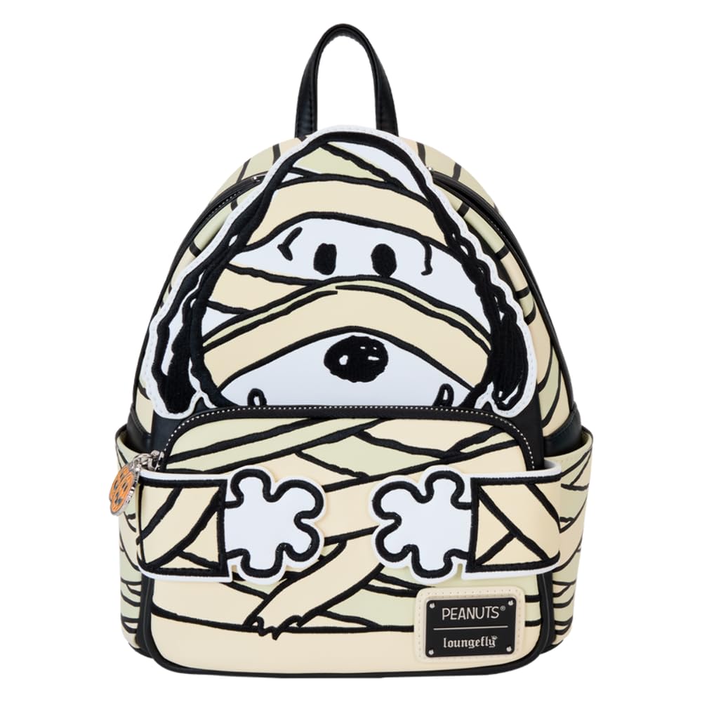 Loungefly Peanuts Snoopy Mummy Glow Mini Backpack, Multi, One Size, Mini