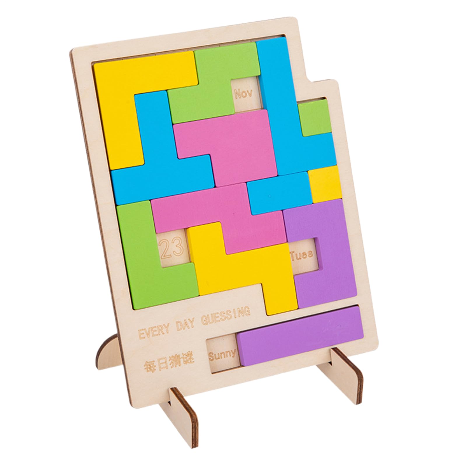 Jouet Puzzle Calendrier | Entraînement Logique Interactif,Jouet Puzzle Calendrier Quotidien Énigmiste,Pour Garçons Enfants Dans La Chambre Et Les Déplacements