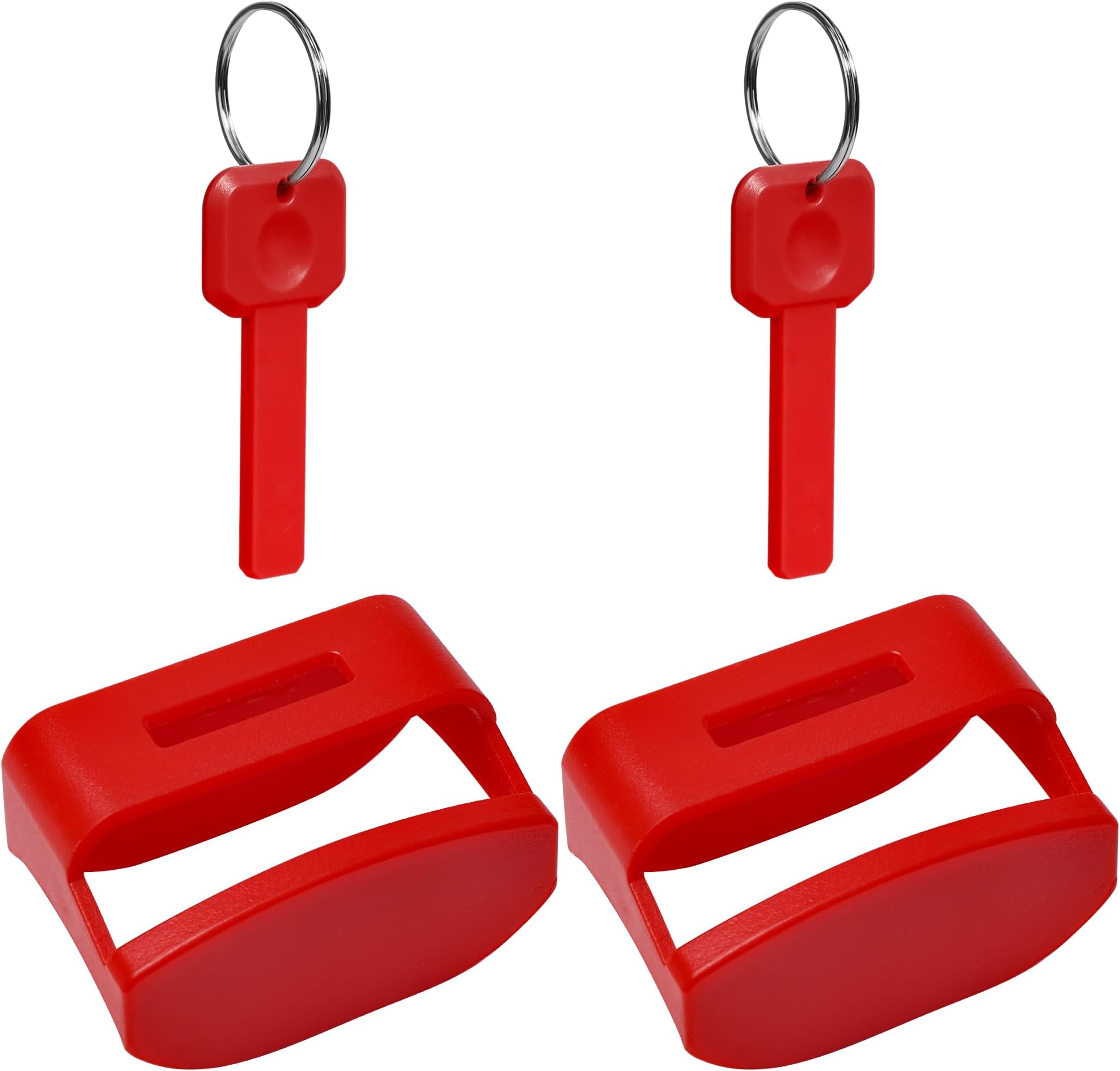 Buckle Release Protector for Child Seats โ Helps Prevent Accidental Pressing by Kids โ 2 Pack (Red)