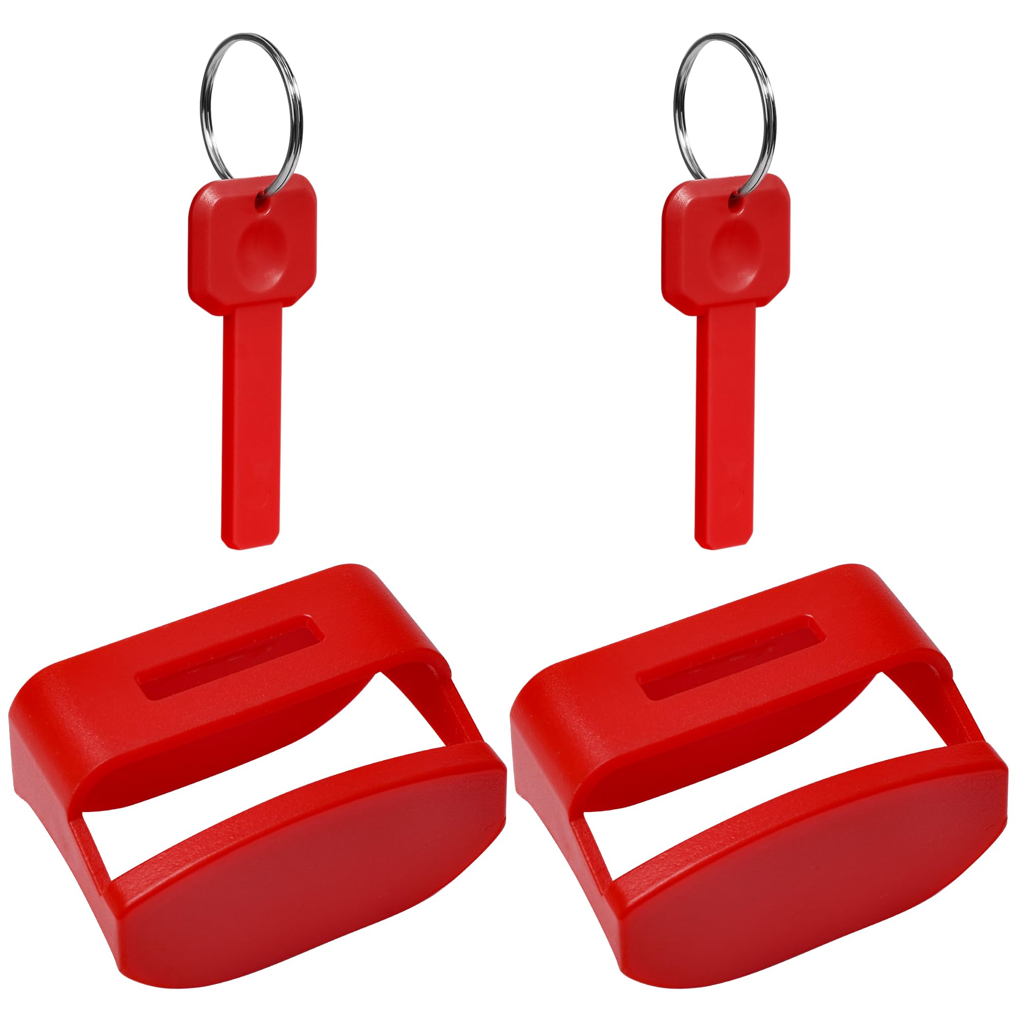 Buckle Release Protector for Child Seats – Helps Prevent Accidental Pressing by Kids – 2 Pack (Red)