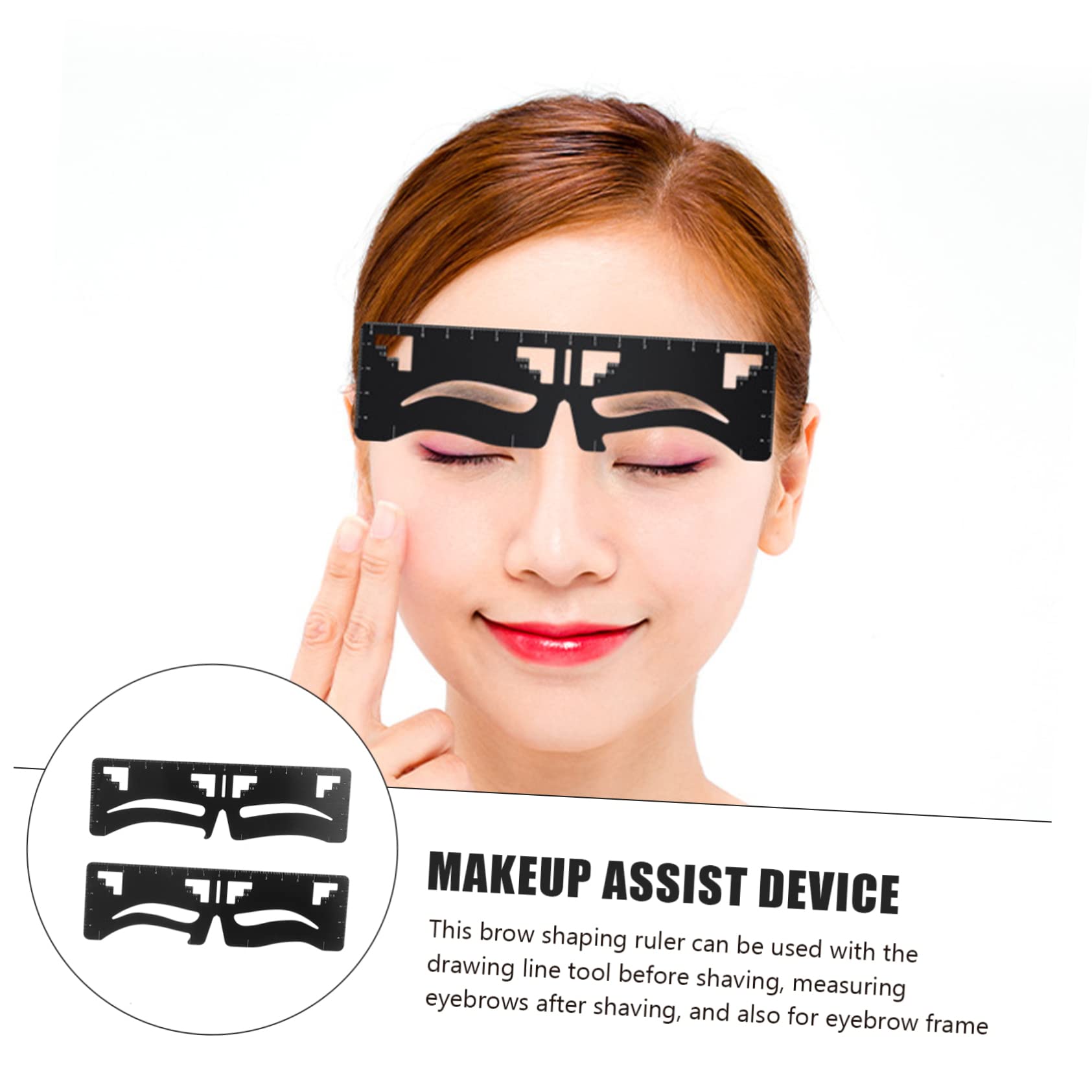 minkissy 6 Pz righello per sopracciglia modello di microblading modello per modellare le sopracciglia abito pratico strumento per il trucco femminile stencil per il trucco delle donne
