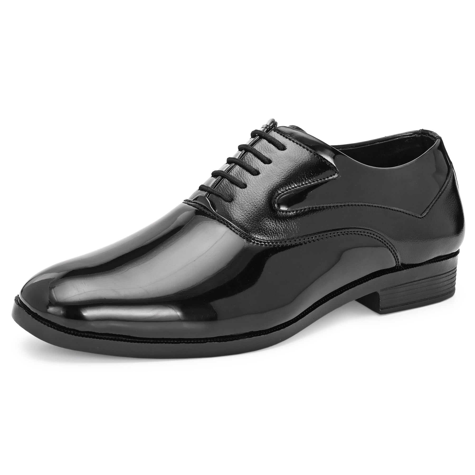 centrino Men’s Formal Glossy Lace-Up Shoes | Patent Leather Oxford Dress Shoes|Comfortable Pointed Toe Formal Shoe| Stylish Looking Footwear for Formal Business Wedding & Office Shoes (9360)-picture-33