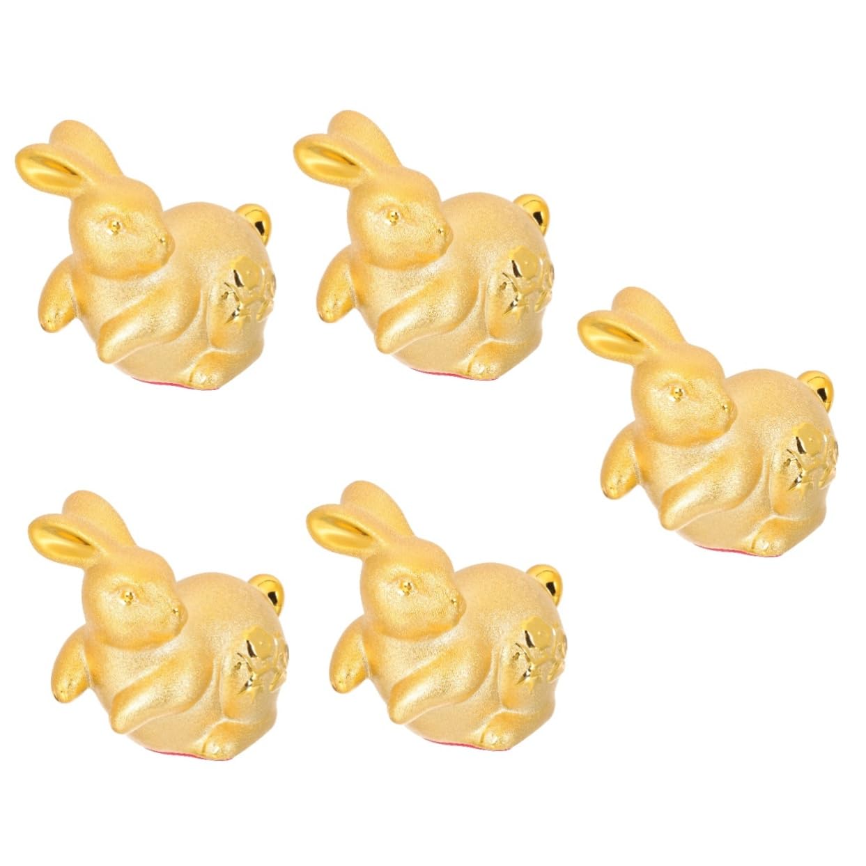 Statue de lapin cartoon HANABASS : 5 figurines mignonnes pour déco de bureau
