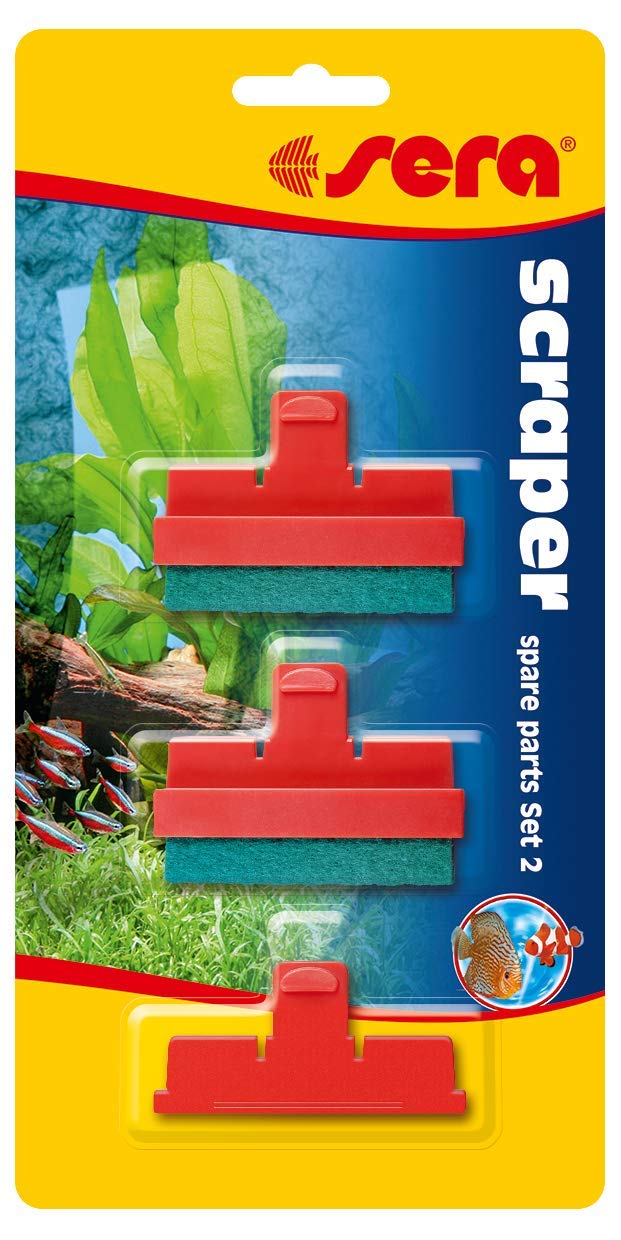 sera scraper - Limpiador de cristales para acuario, elimina las algas y otras partículas de suciedad