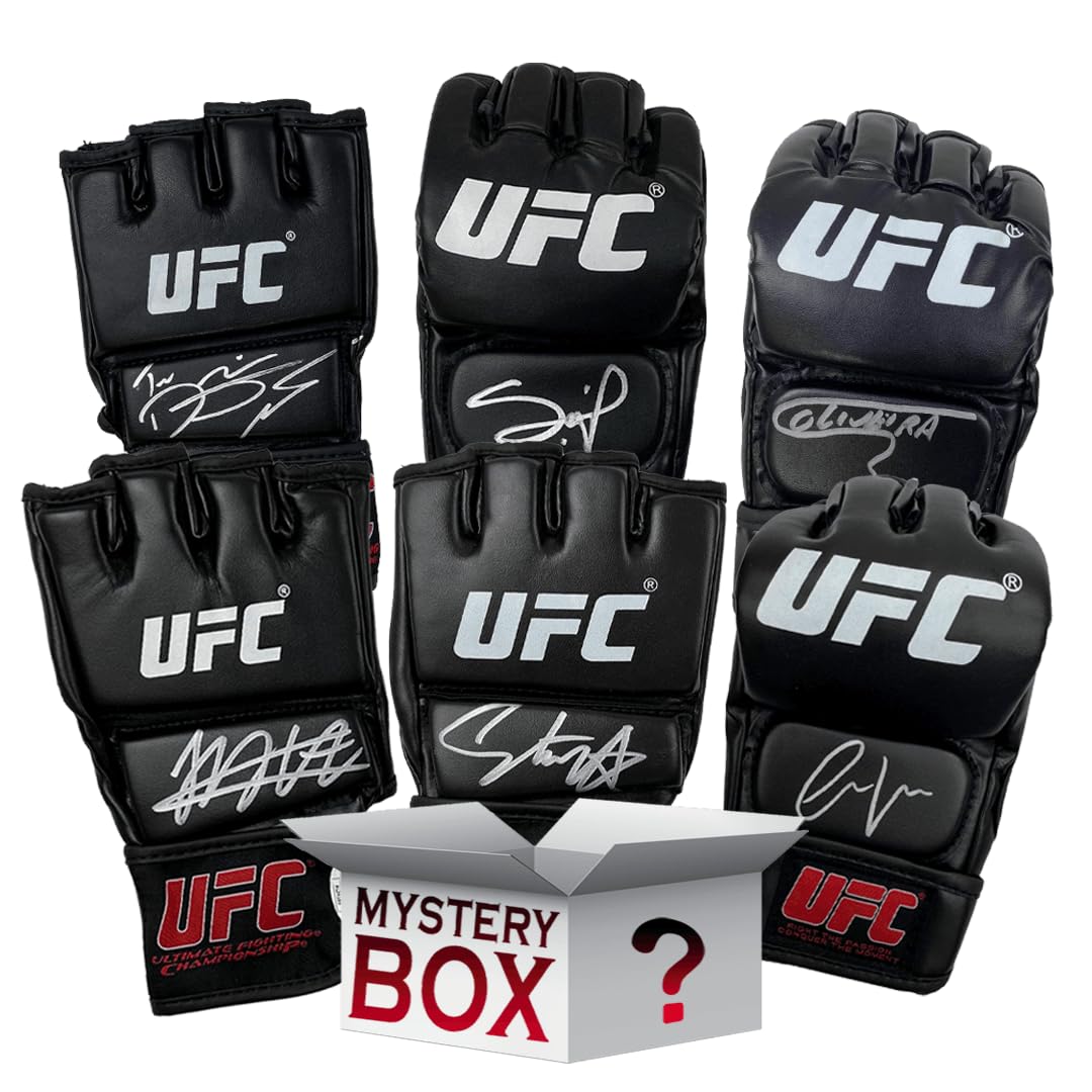 Autographed/Signed UFC MMA Glove Mystery Box with PSA JSA or Beckett COA