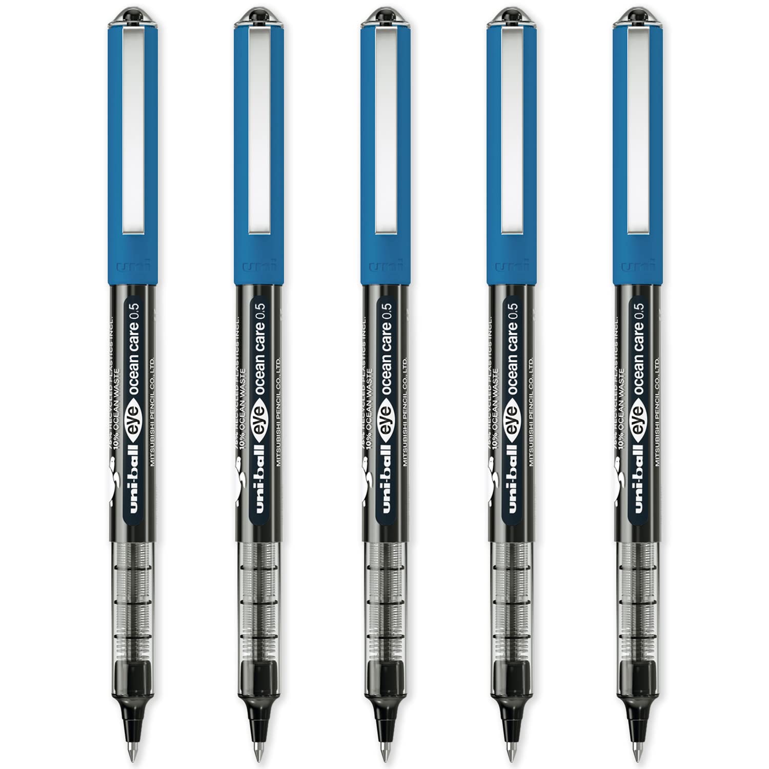 uni-ball Eye Ocean Care UB-150ROP Rollerball Pens, Micro 0.5mm Ballpoint Tip for Super Smooth Writing Drawing