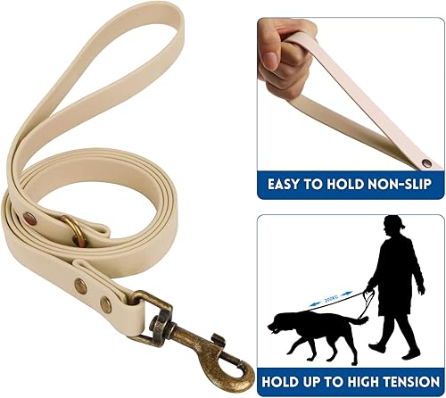 Miniatura 9 de Wisedog Juego de collar y correa para perro combinado collares ajustables para mascotas con correas para perros pequeños, medianos y grandes,