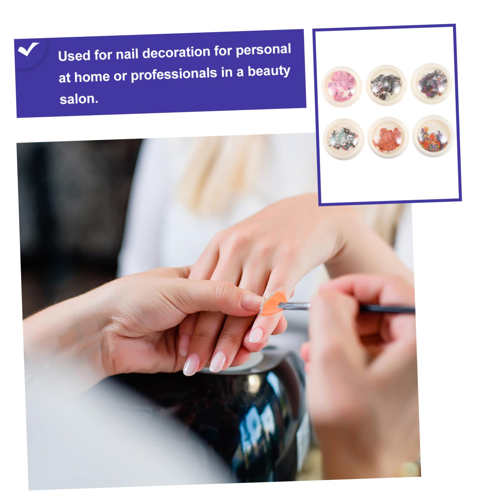 Didiseaon 3 Juegos De Calcomanías Para Uñas De Halloween Accesorios De Manicura Para Mujeres Y Niñas Divertidos Para Principiantes Y Expertos 6 Cajas X 3